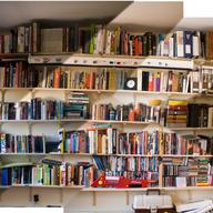 books, bookshelves